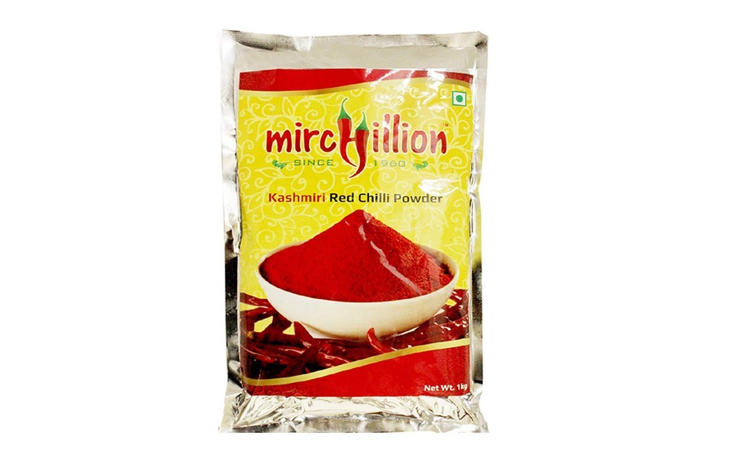 Mirchillion Kashmiri Red Chilli Powder    Pack  1 kilogram